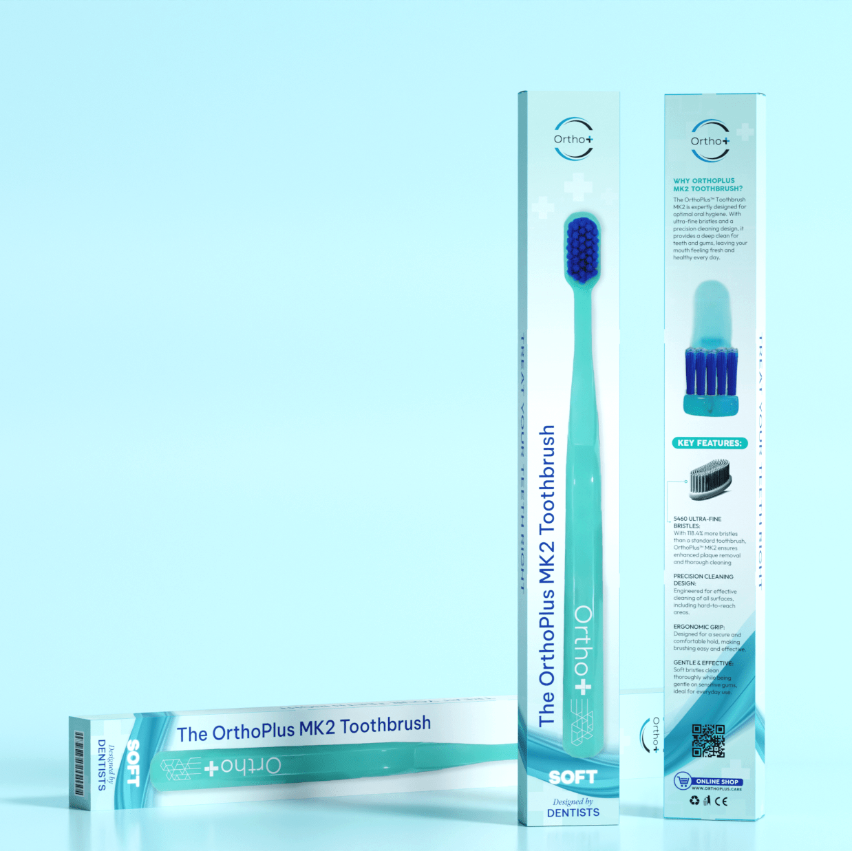 Ortho+ MK2 Toothbrush - OrthoPlus